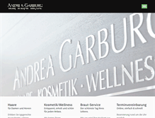 Tablet Screenshot of andreagarburg.de